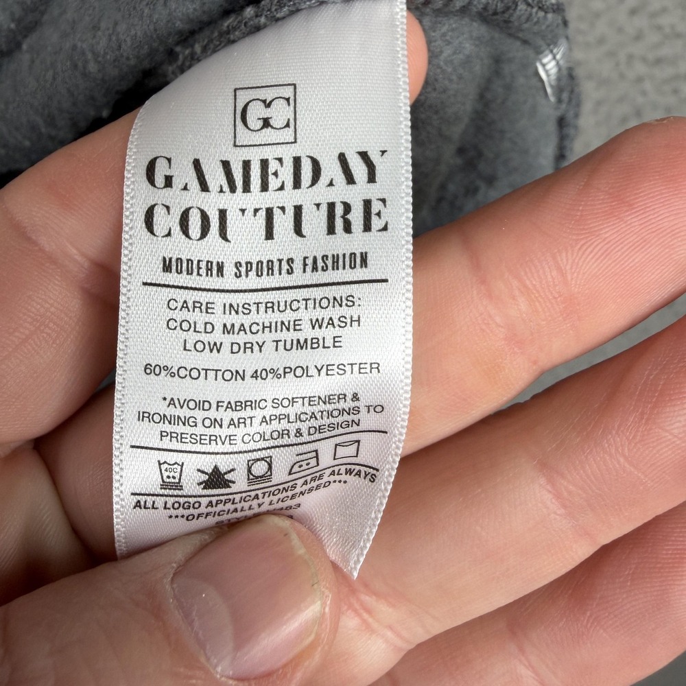 Kansas City Chiefs Sweatshirt Womens Large Gray NFL Football Gameday Couture - Picture 8 of 10